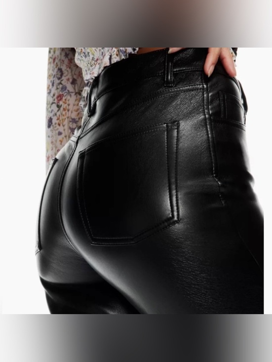 Wilfred Pants - Wilfred Melina High-Waist Faux Leather Pants - Black
